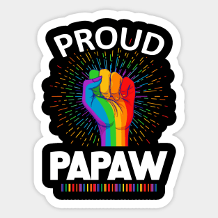 Proud Papaw Gay Lgbt Sticker